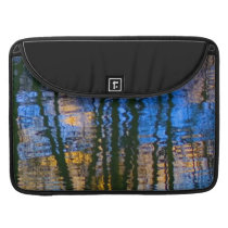 Blue and Yellow Abstract Water Reflections Sleeves For MacBook Pro