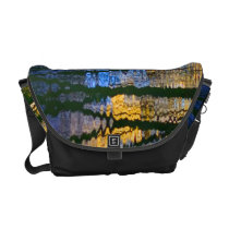 Blue and Yellow Abstract Water Reflections Commuter Bag