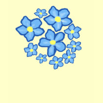 Blue and Yellow Flowers shirt by marcya7 Blue and Yellow Flowers shirt