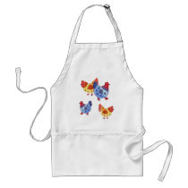blue and yellow hens several aprons by druvcole blue and yellow hens several aprons