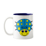 Blue and Yellow Ladybug Mug