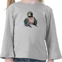 Blue and yellow Macaw Tshirts
