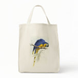 Blue and Yellow Maccaw by Edward Lear Tote Bags