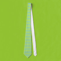 Blue and Yellow Plaid Tie