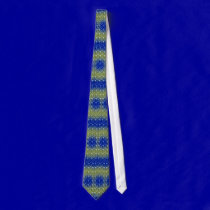 Blue and Yellow Snake Tie ties