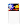 BLue and Yellow Zoomed Fair Rides Custom Address Label