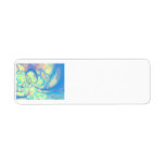 Blue Angel – Cosmic Azure &amp; Lemon Return Address Labels
