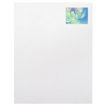 Blue Angel – Cosmic Azure & Lemon Letterhead