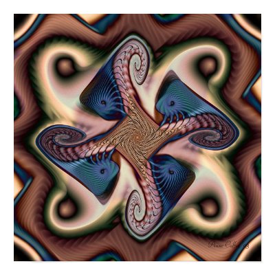 Blue Angel Fish Poster by Anne