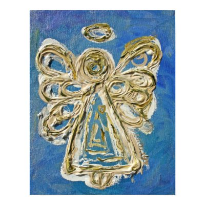 Blue Angel Print by donnabellasangels