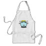 blue angel smiley with wings apron
