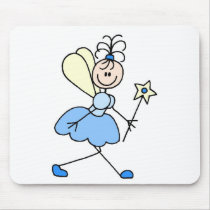 Blue Angel Stick Figure Mousepad