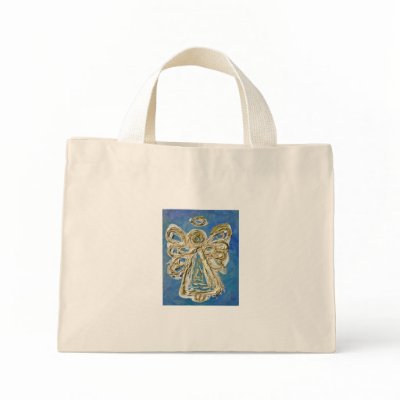 Blue Angel Tote Bag by donnabellasangels