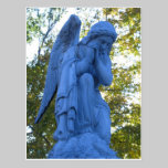 Blue Angel Zink Statue postcard postcards