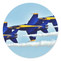 Blue Angels At The Miramar Airshow Round Sticker