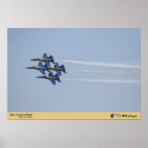 Blue Angels at Willow Run in Michigan Print