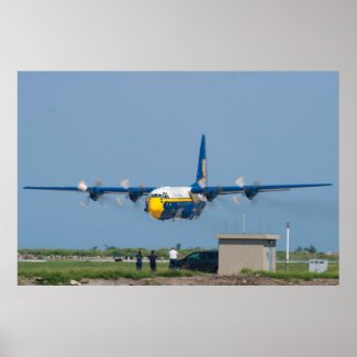 Blue Angels C-130 Hercules Low Takeoff Poster
