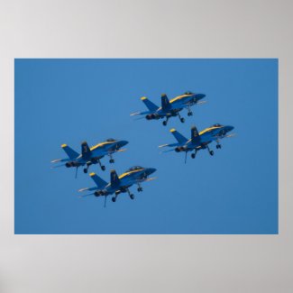 Blue Angels Dirty Diamond Climb Poster
