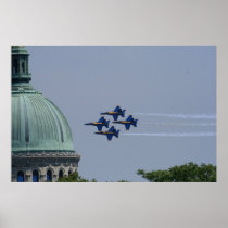 Blue Angels in Formation Poster