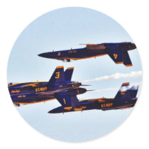 Blue Angels Jets At The Miramar Airshow Round Sticker