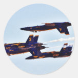 Blue Angels Jets At The Miramar Airshow Round Sticker