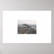 Blue Angels over the Twin Towers Print