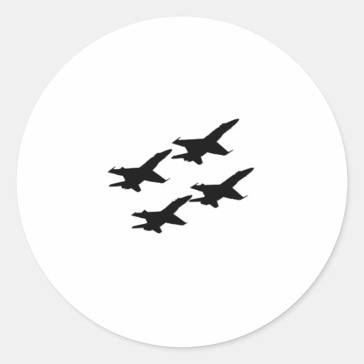 Blue Angels Round Stickers