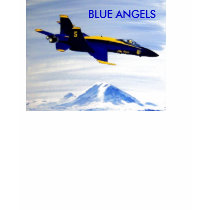 BLUE ANGELS SEAFAIR F-18 HORNET MT RAINIER SHIRT by Teofaith BLUE ANGELS SEAFAIR F-18 HORNET MT RAINIER SHIRT