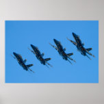 Blue Angels Tucked Under Poster