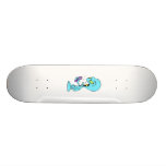 Blue Angry Phone Alien Skate Decks
