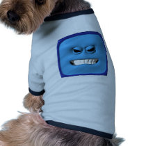 blue angy smiley pet clothing by SmileyFaceStore blue angy smiley pet clothing