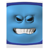 blue angy smiley letterhead