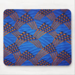 Blue ankara mouse pad