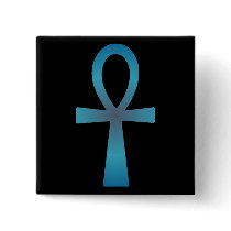 Blue Ankh Pin