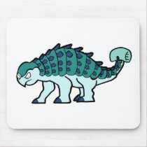Blue Ankylosaurus Mouse Pads