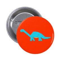 Blue apatosaurus pin