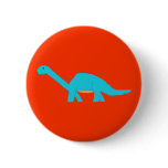 Blue apatosaurus pin