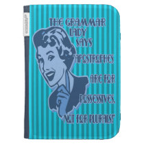 Blue Apostrophes Kindle Folio Case