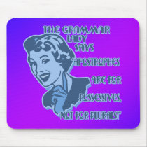 Blue Apostrophes Mousepad