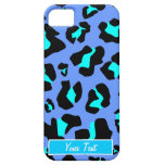 Blue/Aqua Leopard Print - Personalize casemate cases