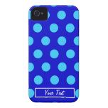 Blue/Aqua Polka Dots - Personalize casemate cases