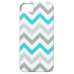 Blue/Aqua Tri Tone Chevron iPhone 5 Case