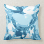 Blue Aquamarine Diamond Gemstone Jewel Pillow