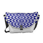 Blue arches messenger bags