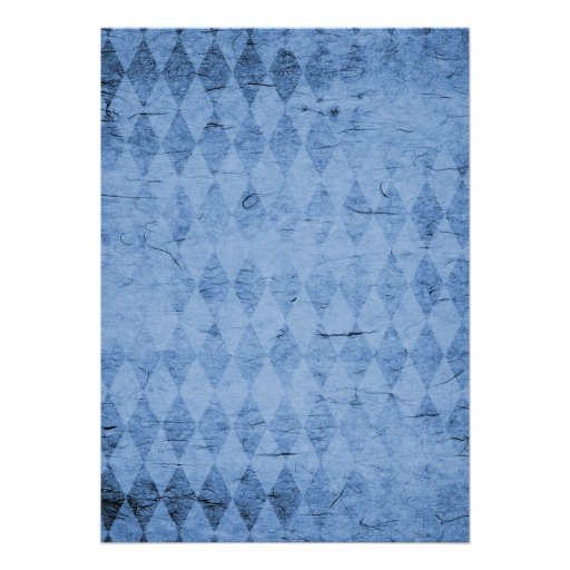 Blue Argyle Classic Retirement Party Invitations