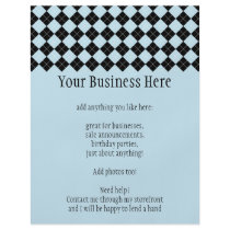 Blue Argyle Flyer by Pen_And_Ink Blue Argyle Flyer