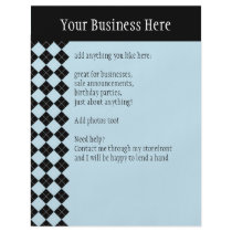 Blue Argyle Flyer by Pen_And_Ink Blue Argyle Flyer