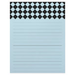 Blue Argyle Lined Letterhead