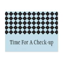 Blue Argyle Postcard