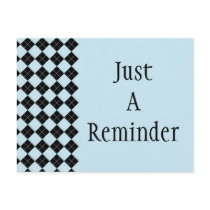 Blue Argyle Postcard by Pen_And_Ink Blue Argyle Postcard